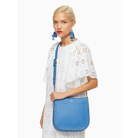 Kate Spade Crossbody Purse Blue Austin Hemsley NWT - Picture 2 of 8